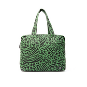 Roka - Sloane Shoulder Bag in Mixed Animal Artichoke Cotton Canvas