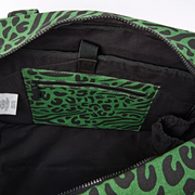Roka - Sloane Shoulder Bag in Mixed Animal Artichoke Cotton Canvas