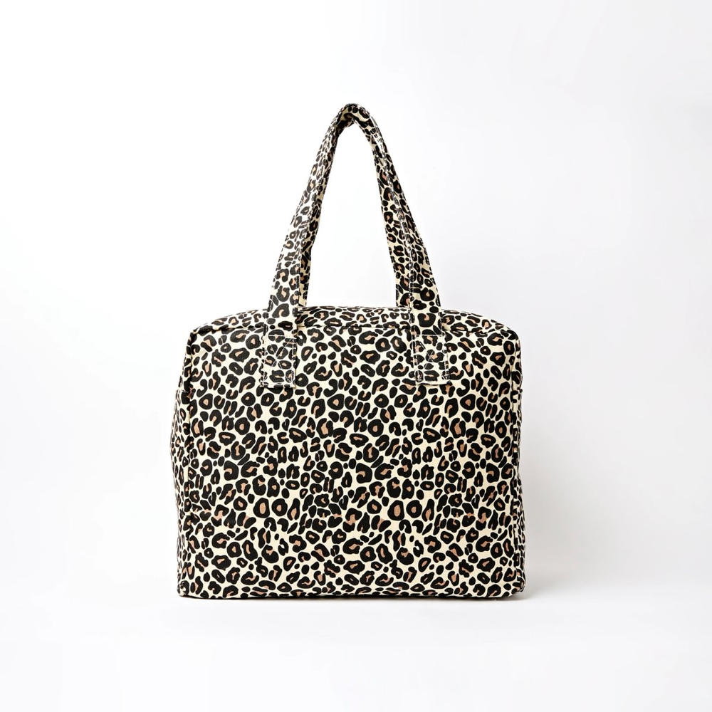 Roka - Sloane Savannah Leopard Medium Cotton Canvas - Bags