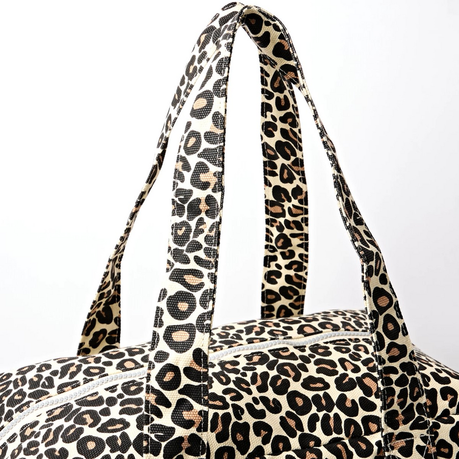 Roka - Sloane Savannah Leopard Medium Cotton Canvas - Bags