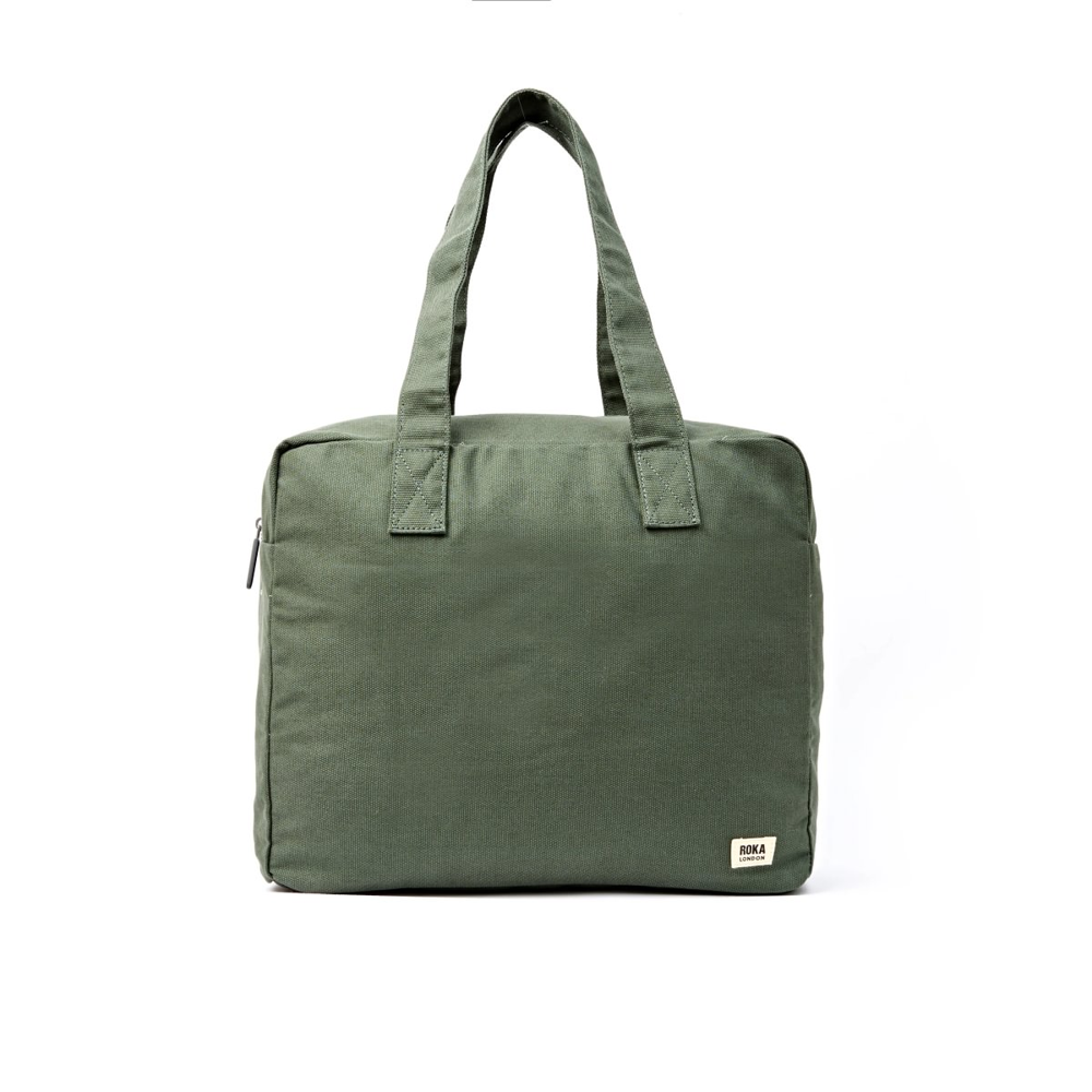 Roka - Sloane Shoulder Bag in Willow Cotton Canvas