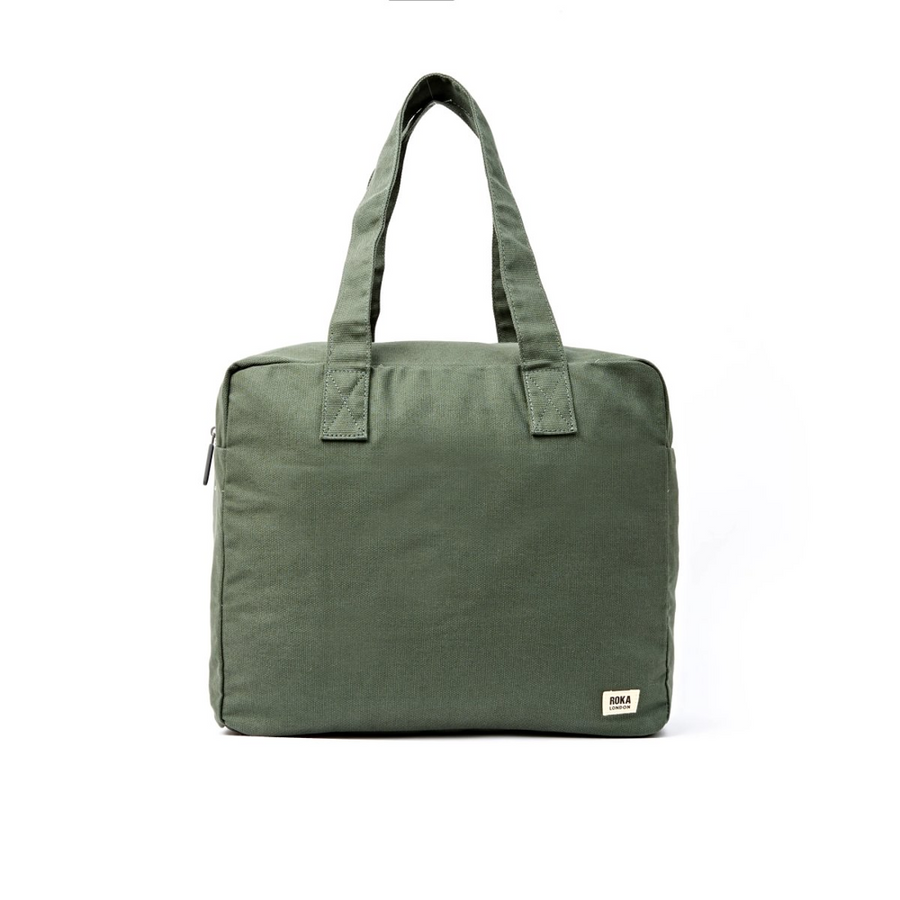 Roka - Sloane Shoulder Bag in Willow Cotton Canvas