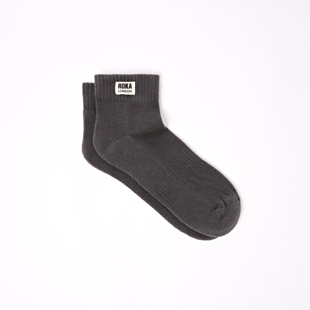 Roka - Wembley Ankle Socks For Men In Faded Black