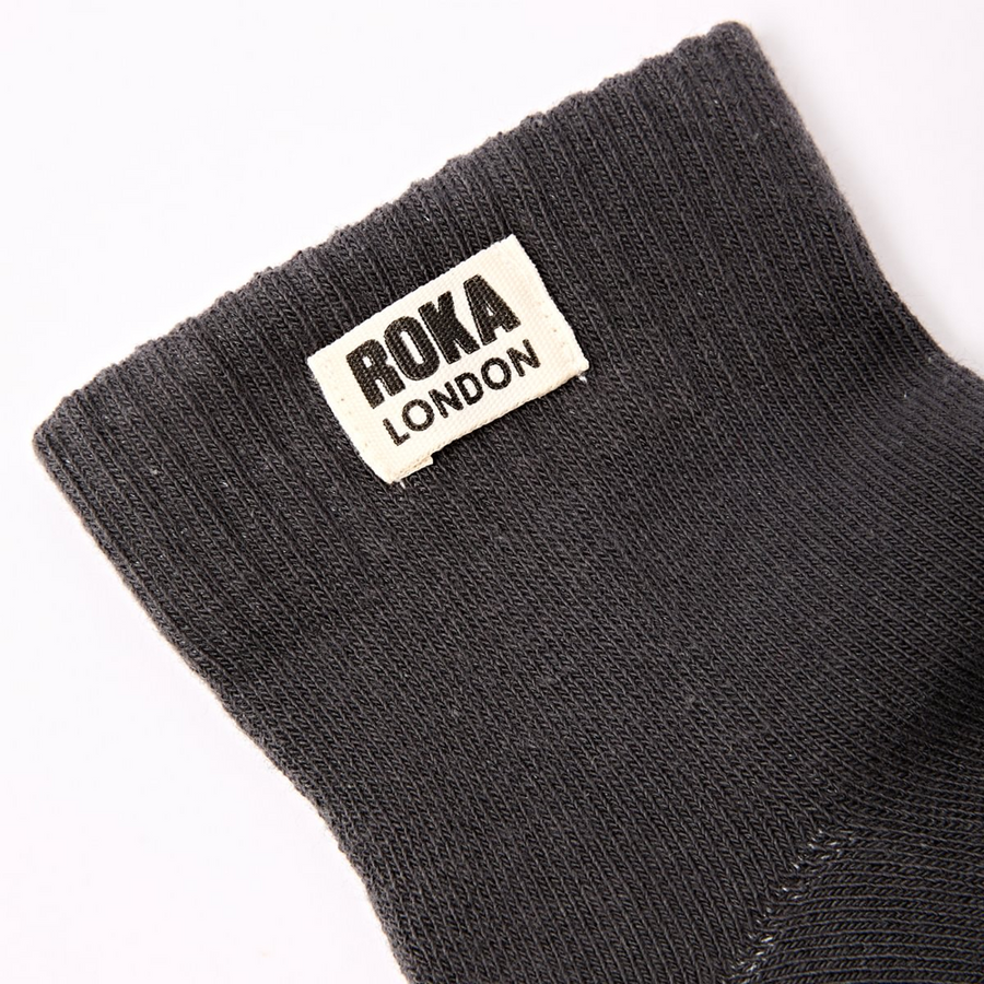 Roka - Wembley Ankle Socks For Men In Faded Black