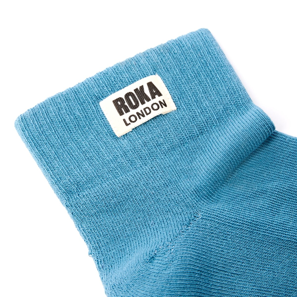 Roka - Wembley Adriatic Crop Womens Organic Cotton - Socks