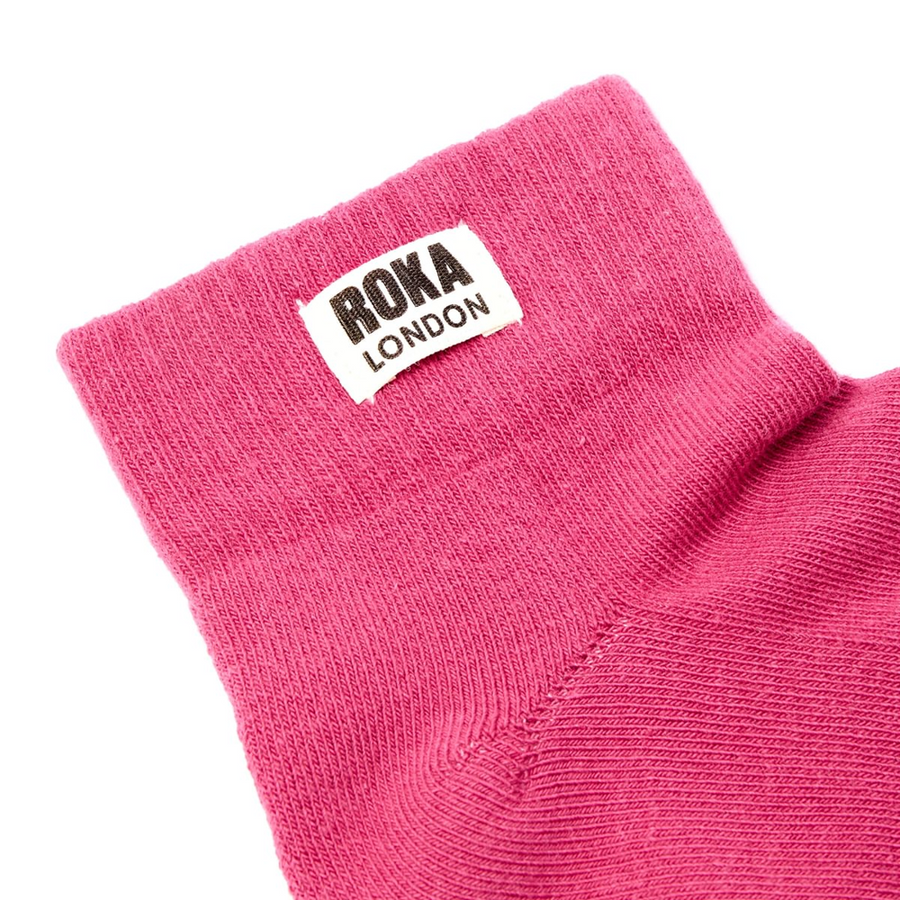 Roka - Wembley Granita Red Crop Womens Organic Cotton - Socks