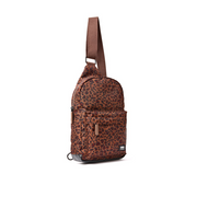 Roka - Willesden Sling Bag in Mini Leopard Canvas