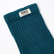 Roka - Windsor Solid Crew Socks For Men In Teal
