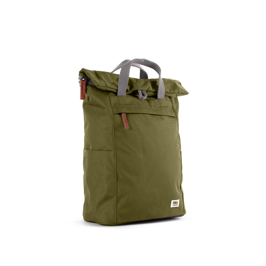 Roka - Finchley Medium Backpack Moss Canvas - Bags