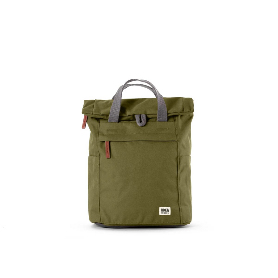 Roka - Finchley Small Backpack Moss Canvas - Bags