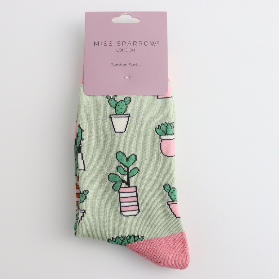 Miss Sparrow - SKS544 - Small Succulents Socks - Mint