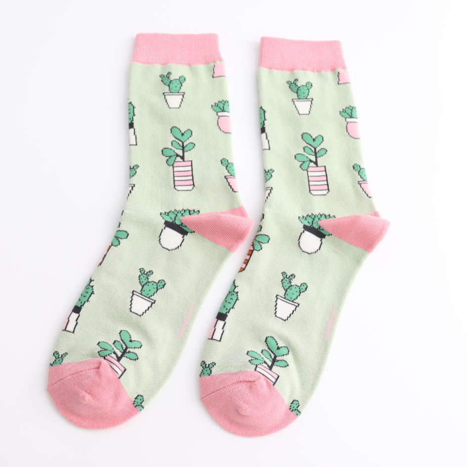 Miss Sparrow - SKS544 - Small Succulents Socks - Mint