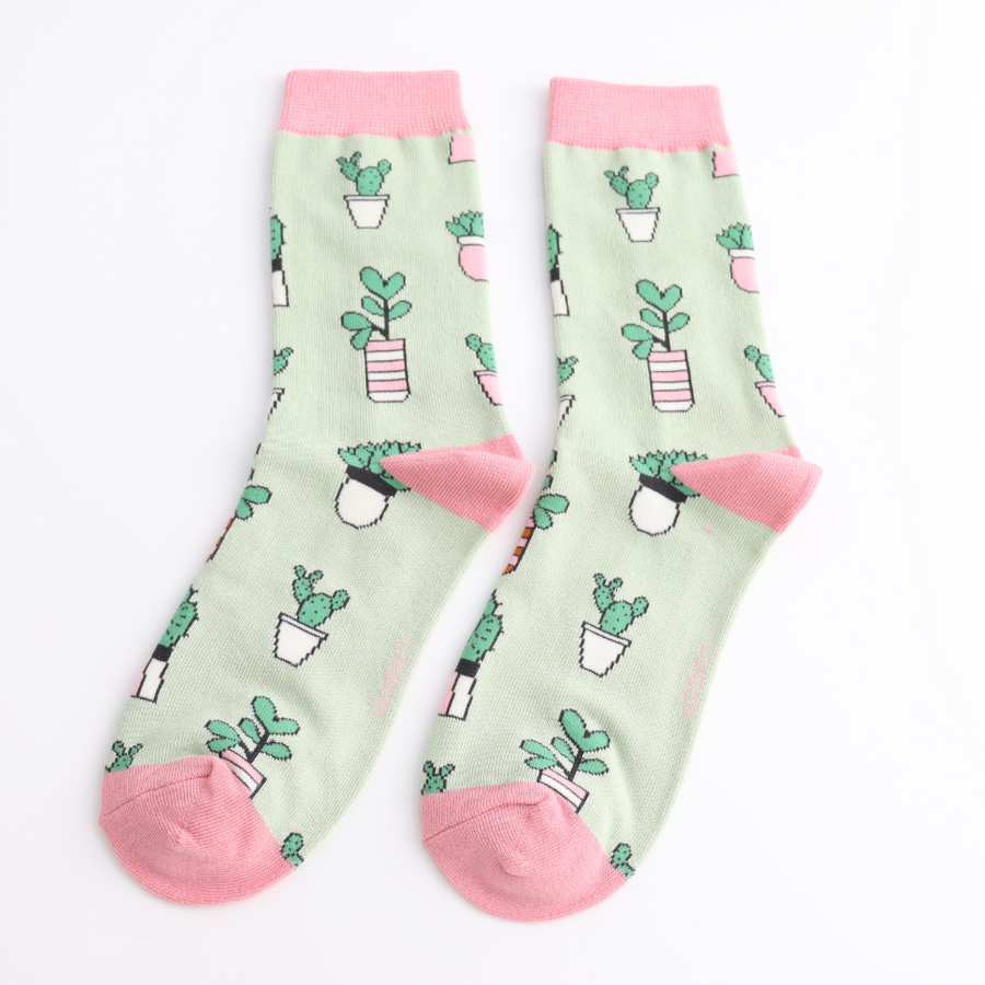 Miss Sparrow - SKS544 - Small Succulents Socks - Mint