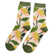 Miss Sparrow - SKS565 - Echinaceas Socks - Cream