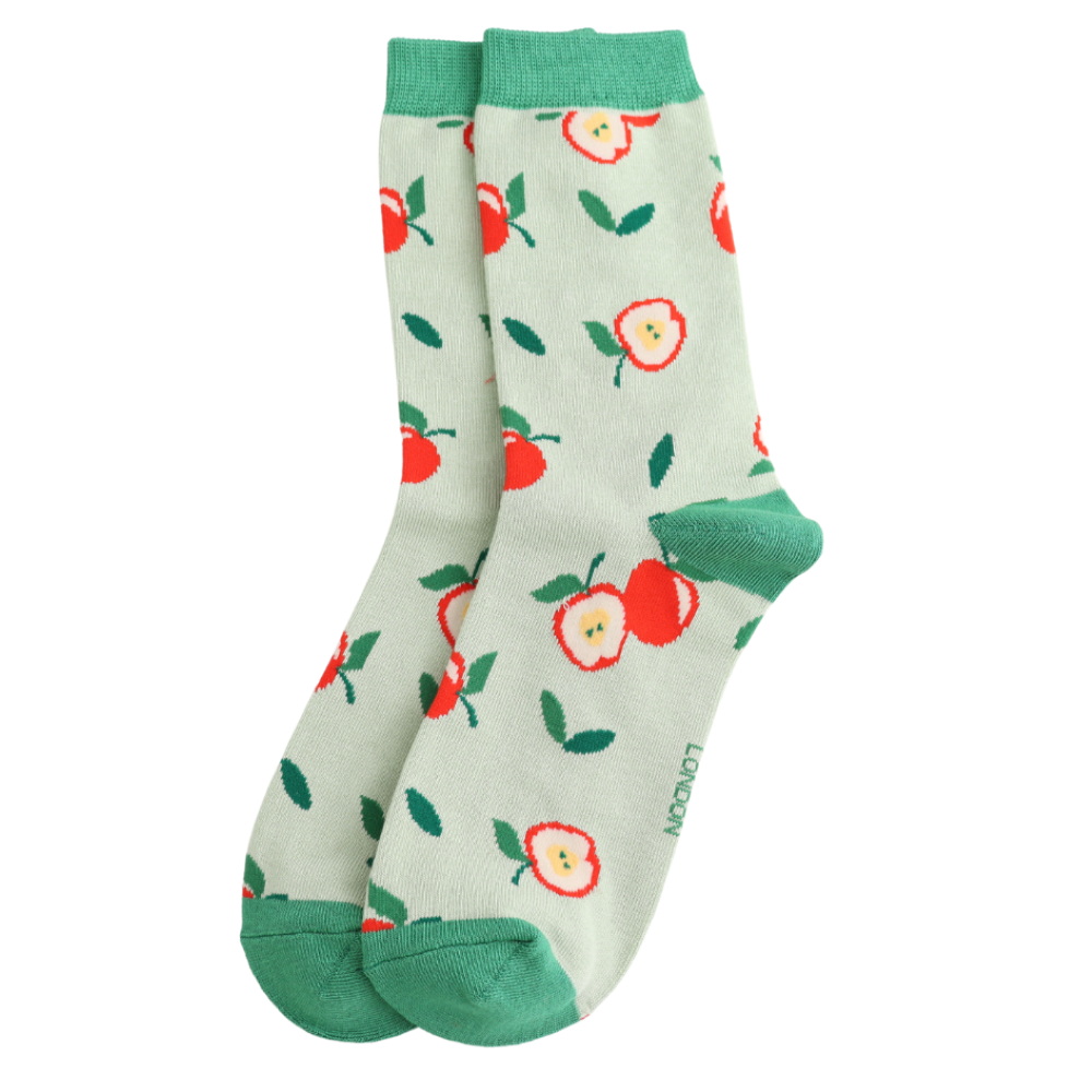 Miss Sparrow - Apples - Green - Socks