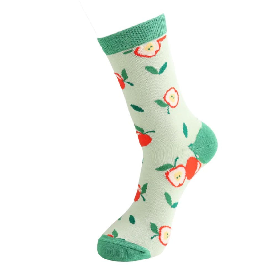 Miss Sparrow - Apples - Green - Socks