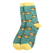 Miss Sparrow - Hot Dogs - Green - Socks
