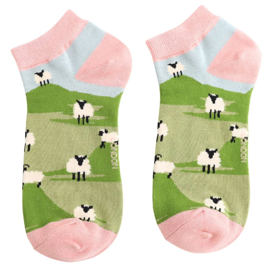 Miss Sparrow - Highland Sheep Trainer Socks - Duck Egg Blue