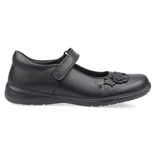Start Rite Wish - Black Leather - School Shoes