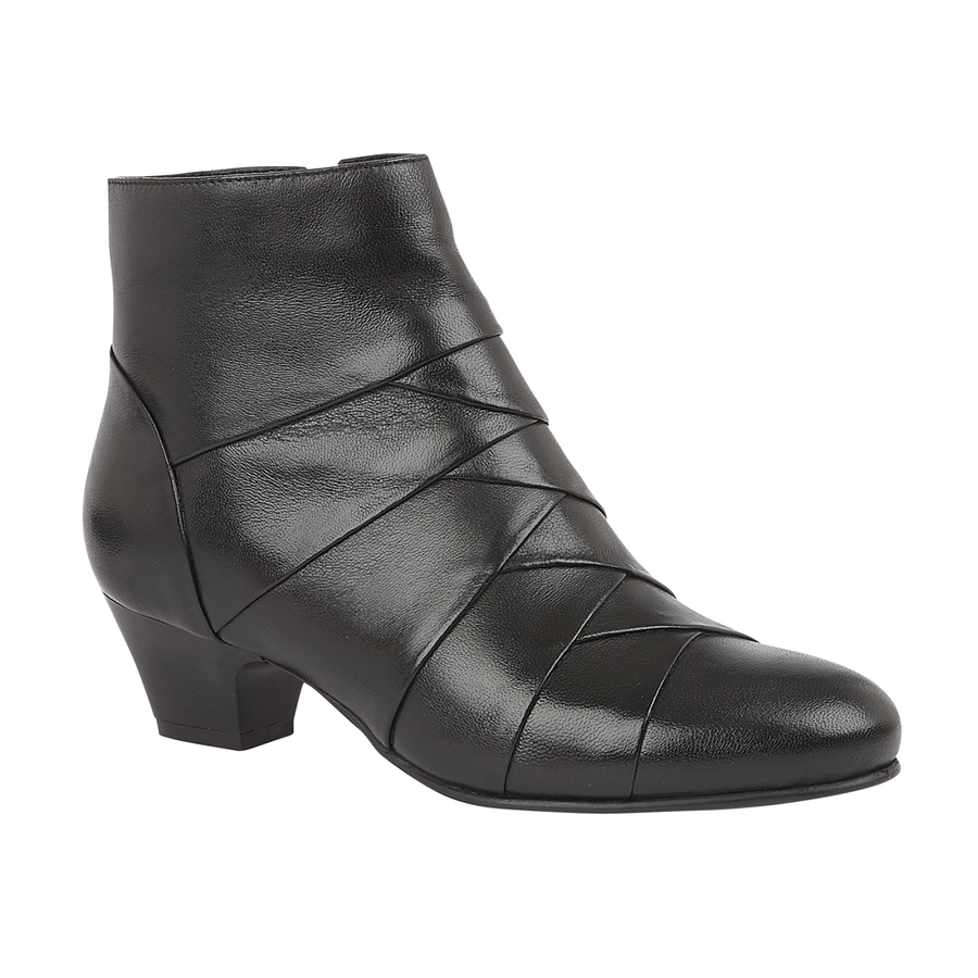 Lotus - Tara - Black Leather  - Boots