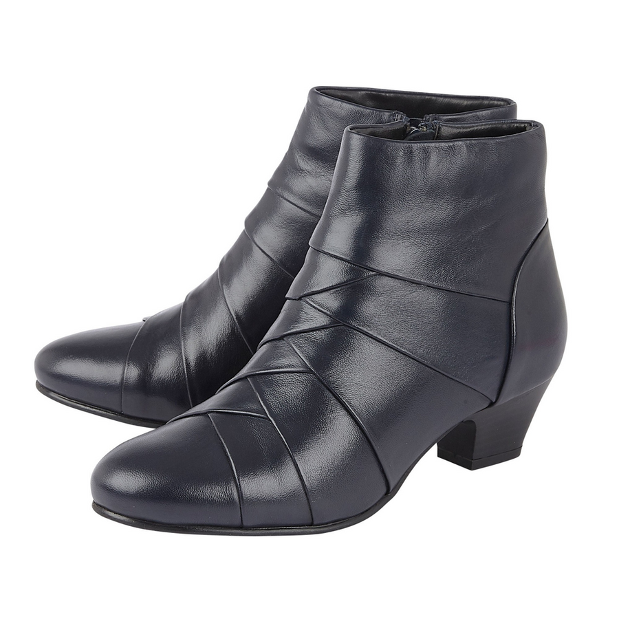 Lotus - Tara - Navy Leather  - Boots