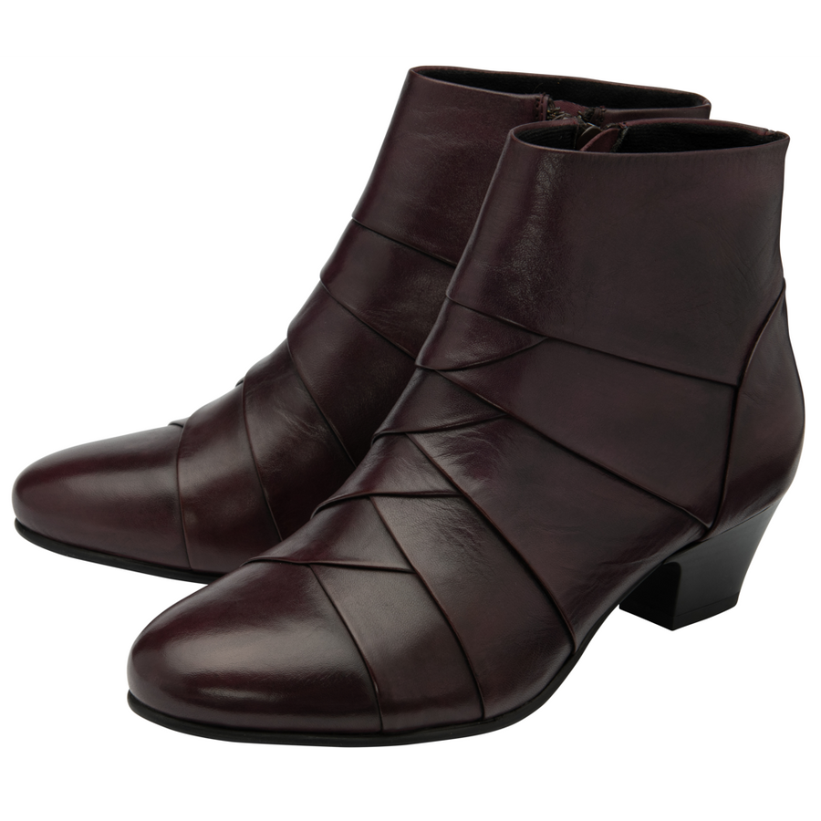 Lotus - Tara - Purple Leather - Boots