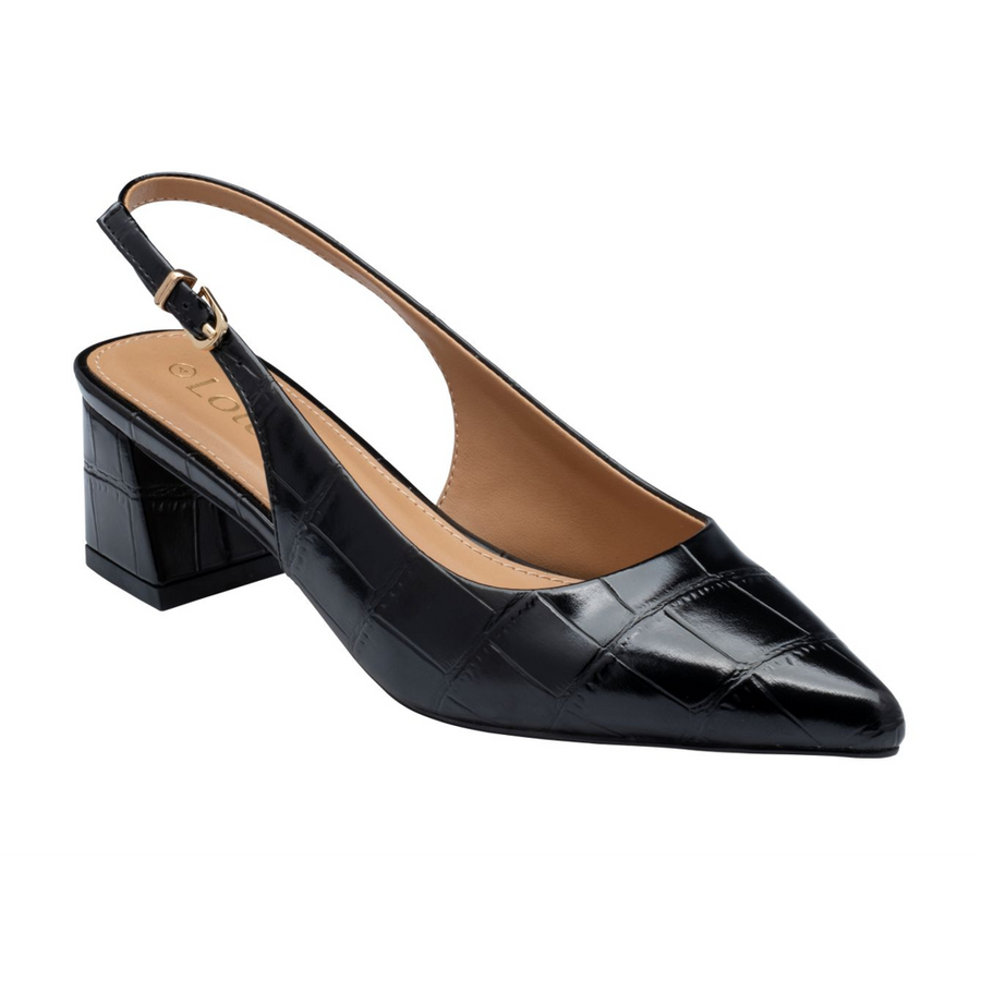 Lotus - Arwen - ULS676BZ - Black Croc - Shoes