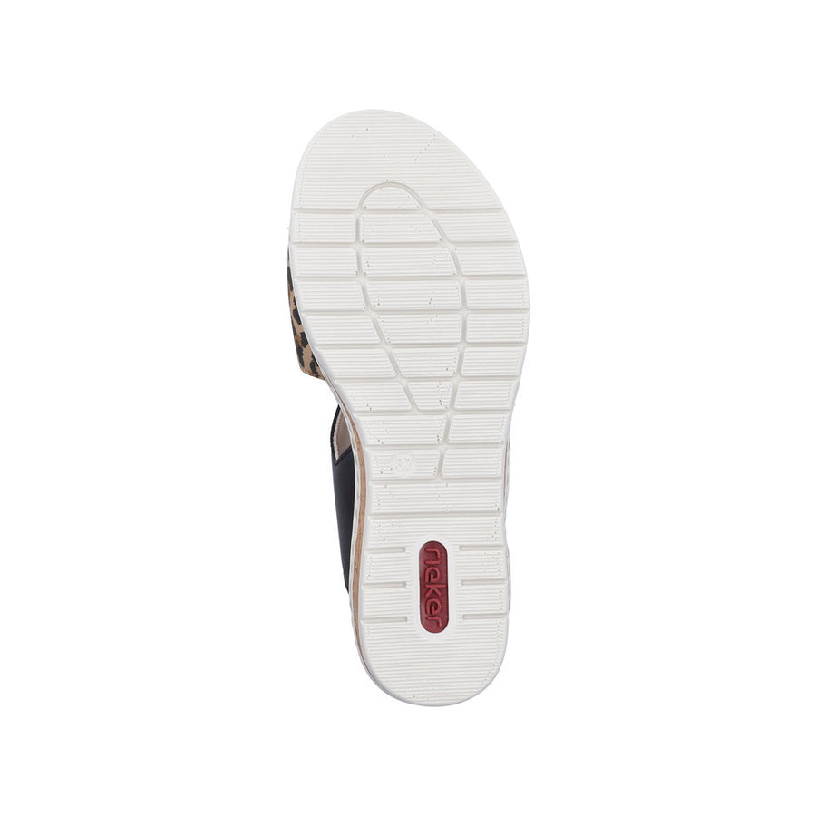 Rieker - V4181-00 - Beige/Schwarz - Sandals