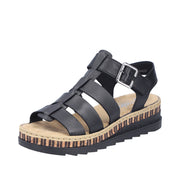 Rieker - V7904-00 - Lugano/Black - Sandals