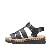 Rieker - V7904-00 - Lugano/Black - Sandals