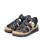 Rieker - V7904-00 - Lugano/Black - Sandals