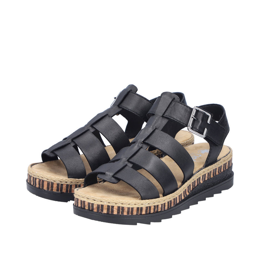 Rieker - V7904-00 - Lugano/Black - Sandals
