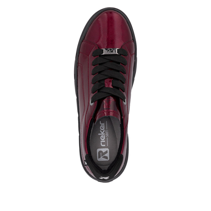 Rieker - W2601-35 - Cherry/Schwarz  - Shoes