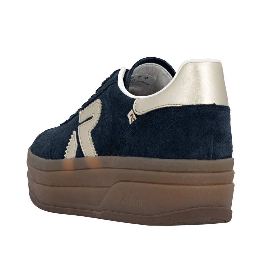 Rieker - W3700-14 - Pazifik/Lightgold  - Shoes