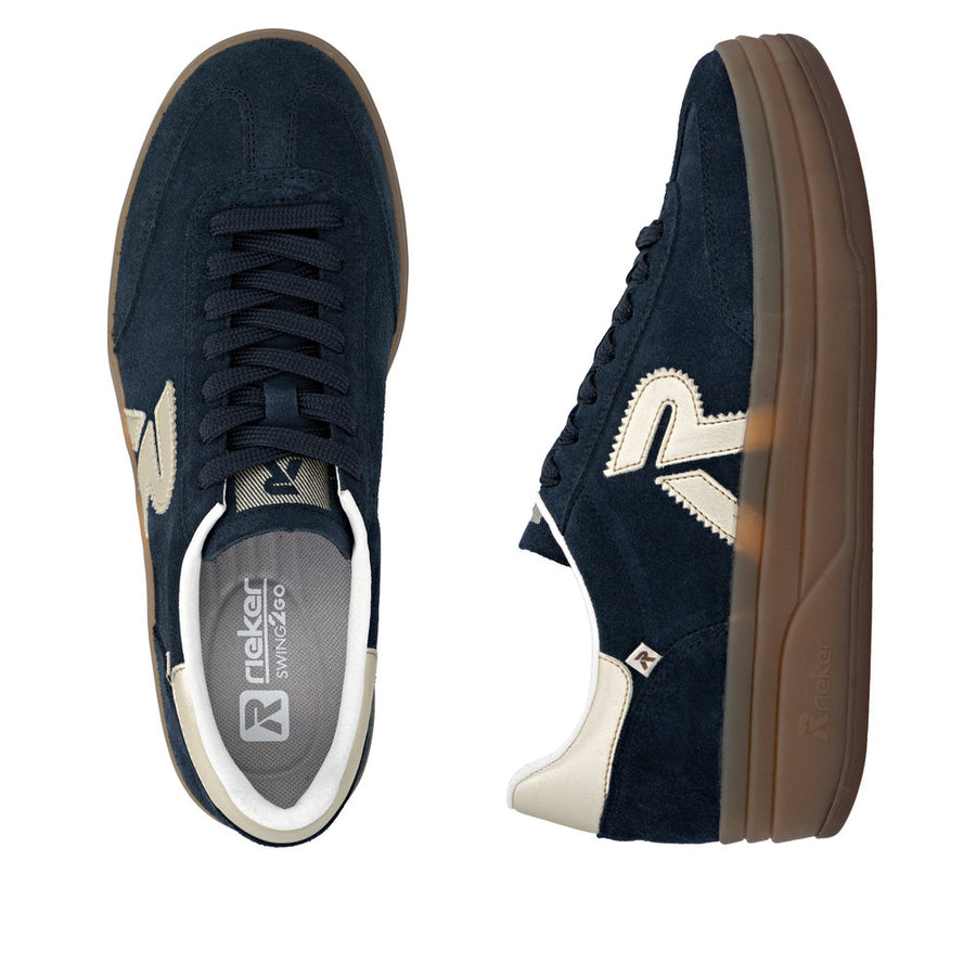 Rieker - W3700-14 - Pazifik/Lightgold  - Shoes