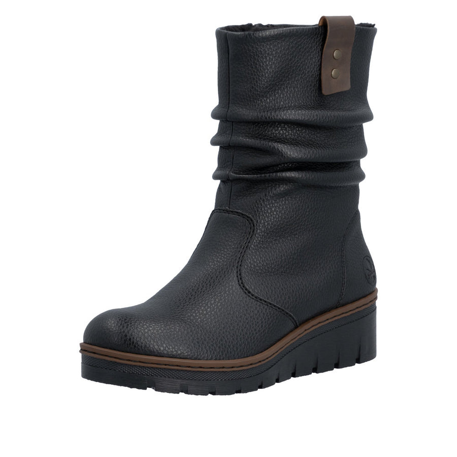 Rieker - Prisca - X9155-00 - Schwarz/Kastanie - Boots