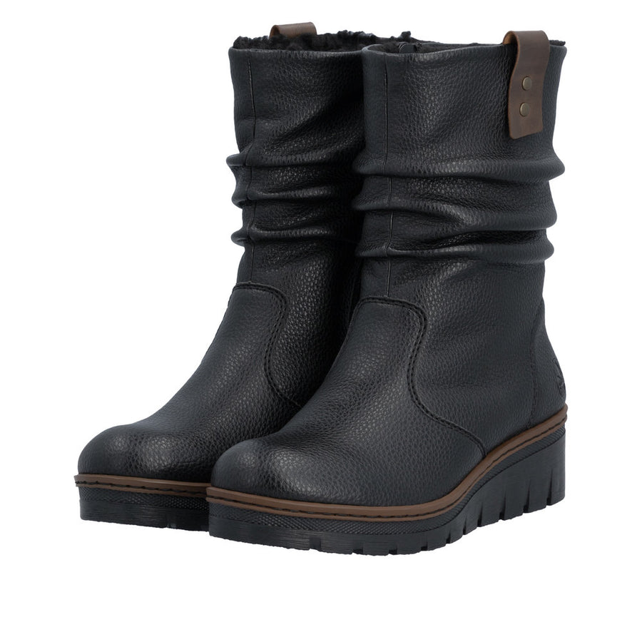 Rieker - Prisca - X9155-00 - Schwarz/Kastanie - Boots