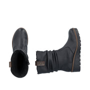 Rieker - Prisca - X9155-00 - Schwarz/Kastanie - Boots