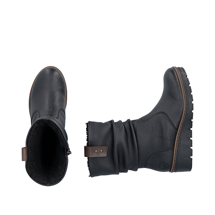 Rieker - Prisca - X9155-00 - Schwarz/Kastanie - Boots