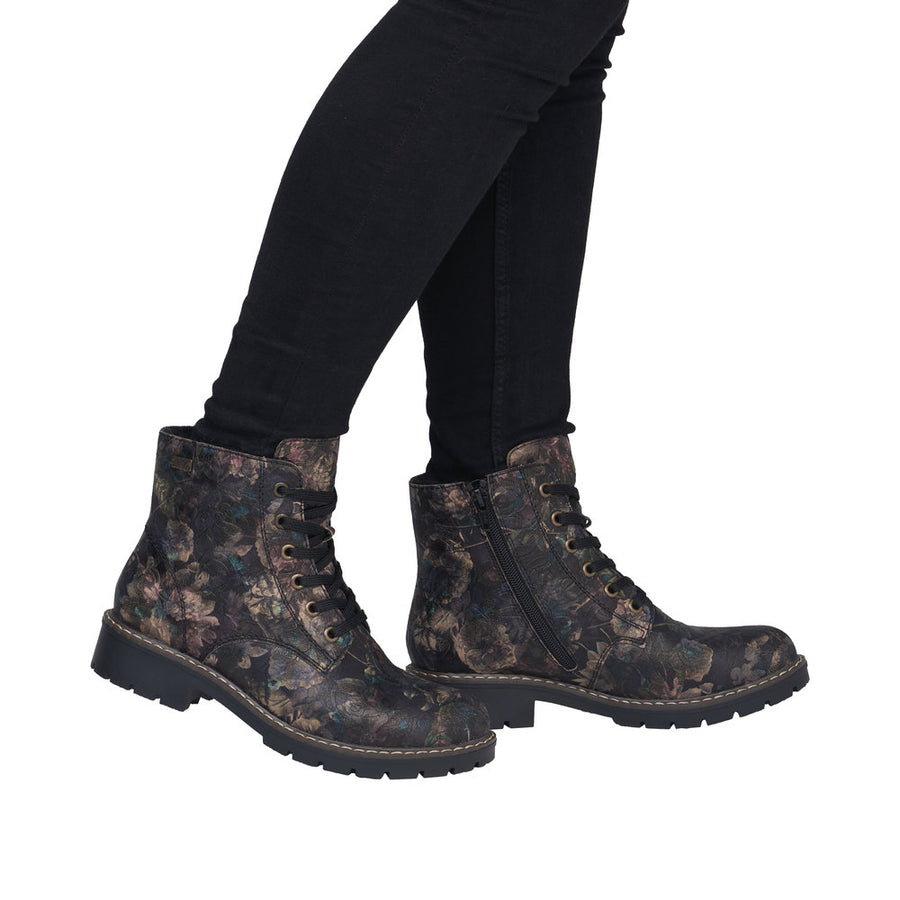 Rieker - Sabrina - Y9103-90 - Schwarz-Pastell - Boots