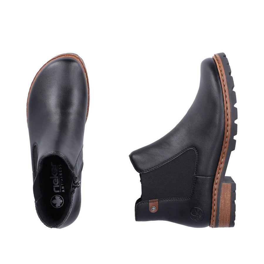 Rieker - Britta - Z9354-00 - Schwarz/Mogano - Boots