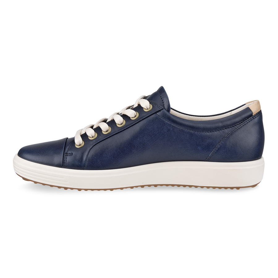 Ecco Womens Soft Sneaker Marine Shoes โ Gibbs Shoes