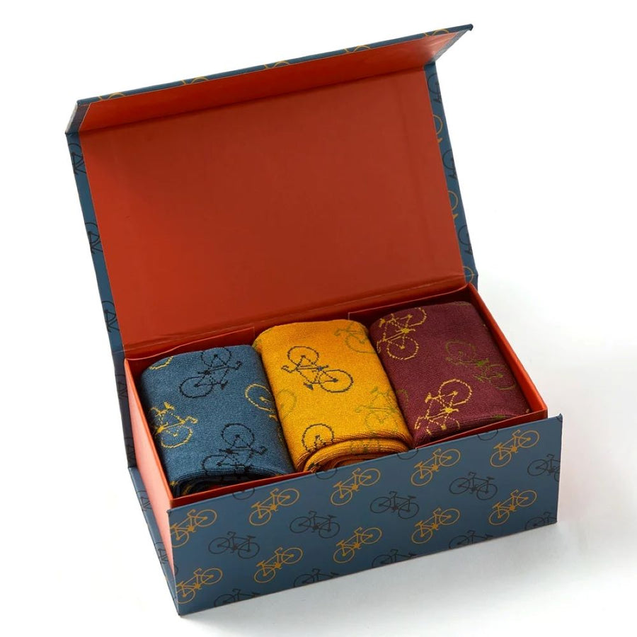Miss Sparrow - Mr Heron Little Bikes Socks Box - Multi - Socks