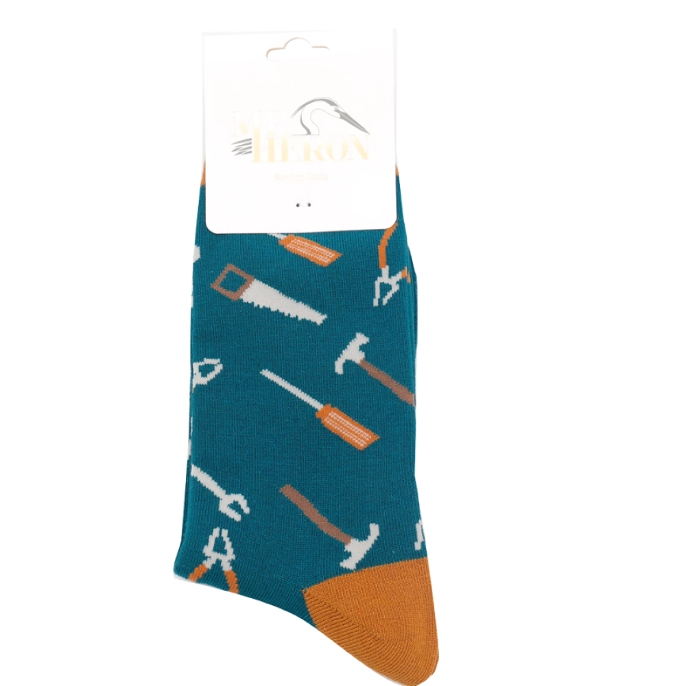 Miss Sparrow - Mr Heron Tools - Teal - Socks