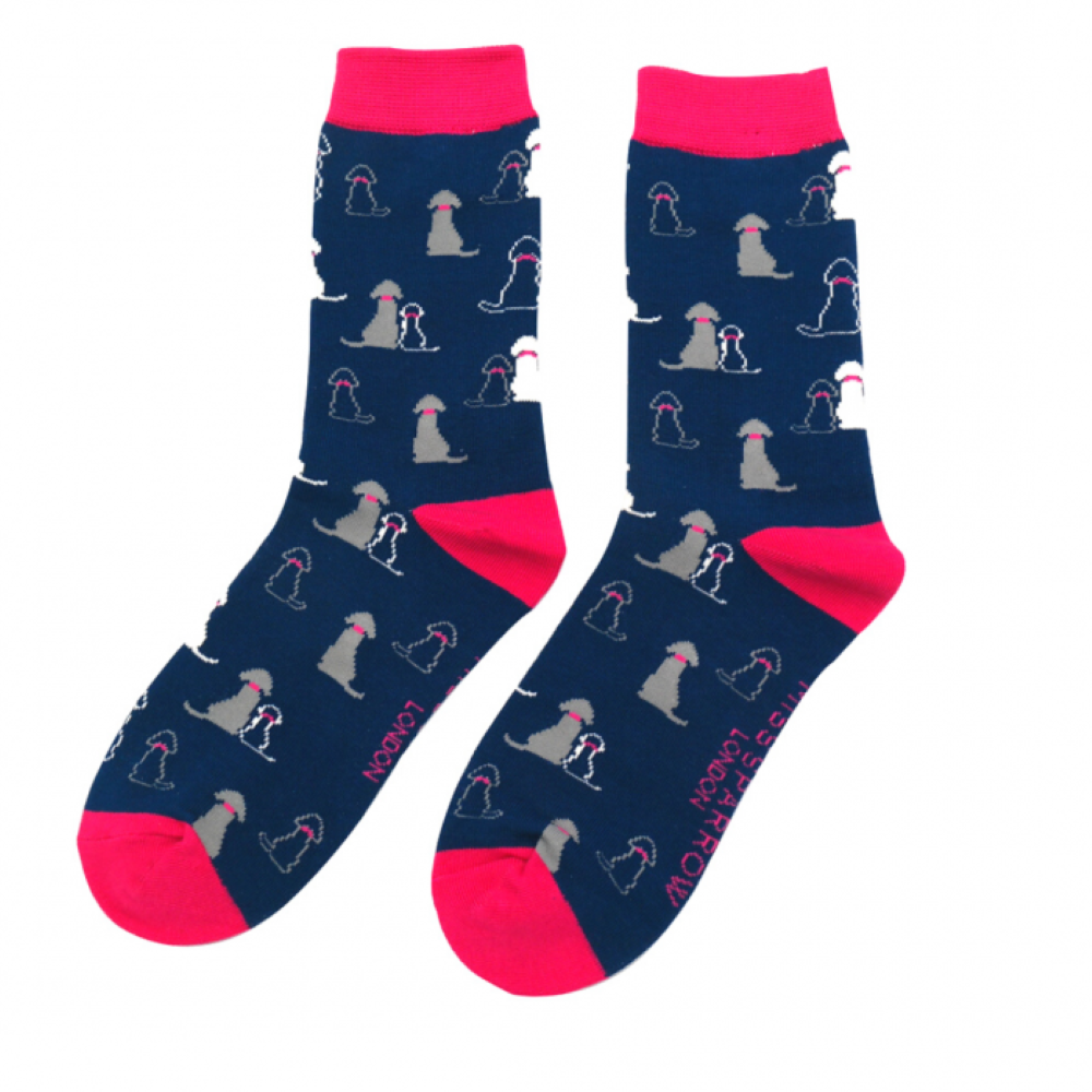 Miss Sparrow - Retriever - Navy - Socks