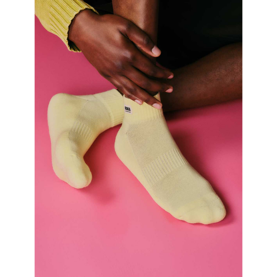 Roka - Wembley Lemonade Crop Sock Womens Organic Cotton - Socks
