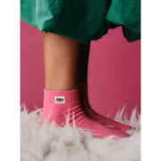 Roka - Wembley Coral Crop Sock Womens Organic Cotton - Socks