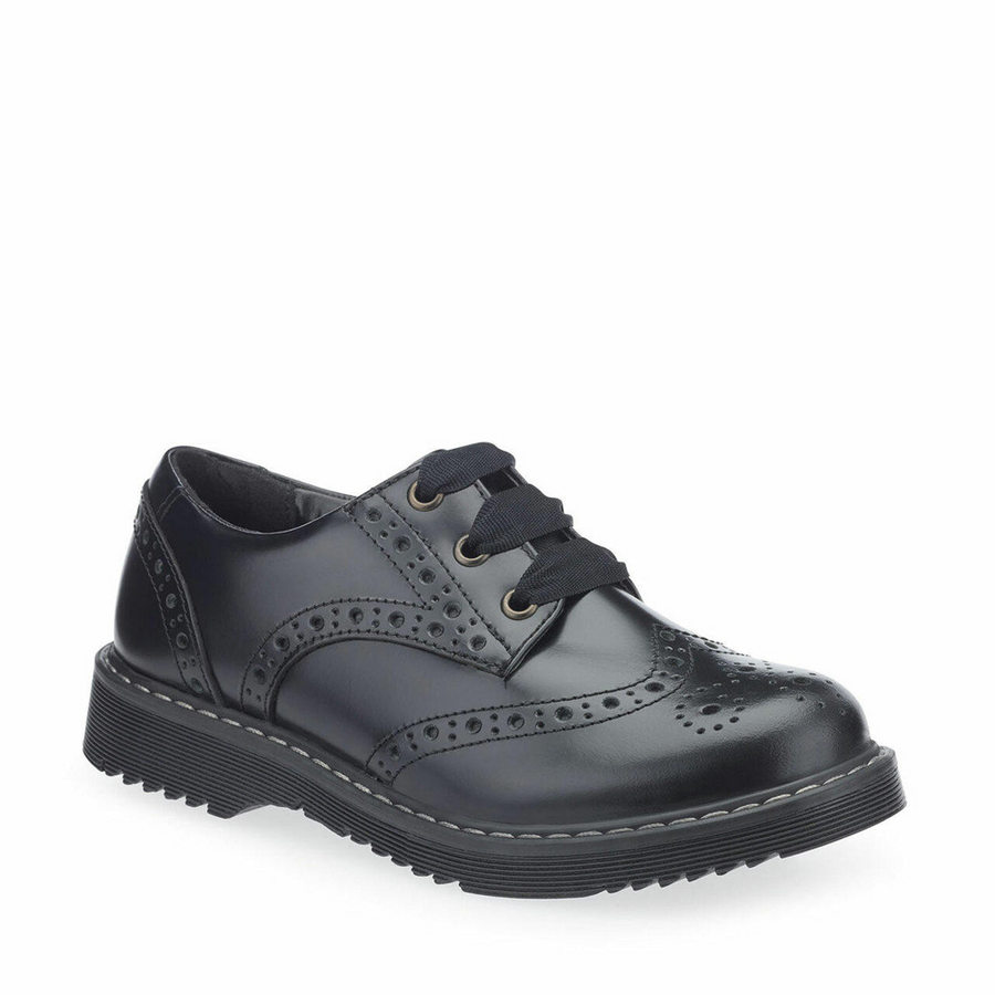 Start Rite - Implusive - Black Leather  - School Shoes