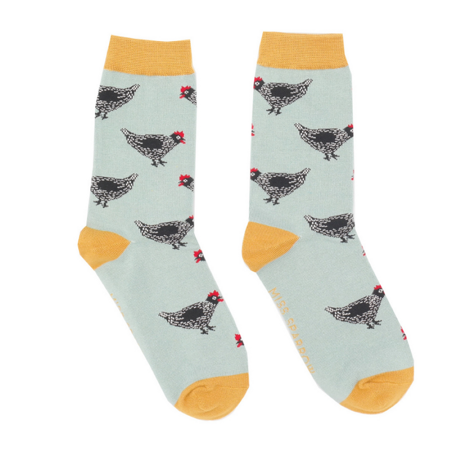 Miss Sparrow - Hen - Duck Egg  - Socks
