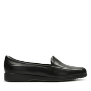 Clarks - Georgia - Black Leather - Shoes